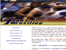 Tablet Screenshot of jakeswrestling.com